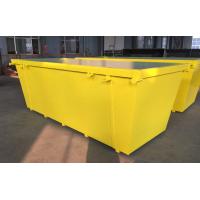 China OEM Yellow Metal Skip Bin 10M3 Construction Waste Bins Customized factory