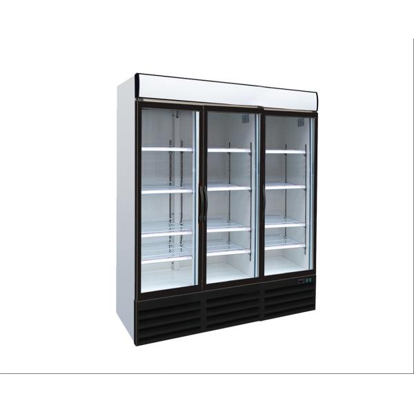 Quality Static cooling commercial beverage display cooler with 280 L for beverage promotion for sale