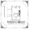 China Straight Tube Glass Water Pipe Bong With Honeycomb Jet Perc 18.8 Mm Joint factory