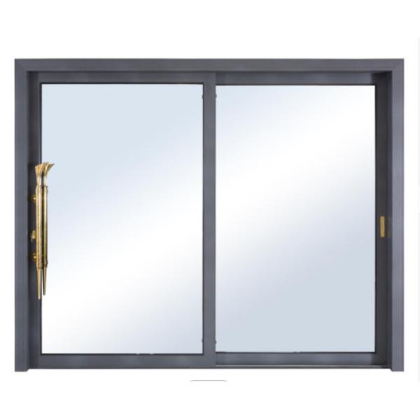 Quality Bulletproof White Aluminum Sliding Doors Standing Impact Glass Prefabricated for sale