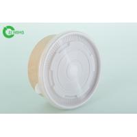 China Non Toxic Disposable Paper Bowls With Lids Taking Out Soup / Pasta / Salad factory