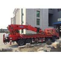 China Compact Design Truck Mounted Boom Crane , Truck Loader Crane Full Power Boom factory