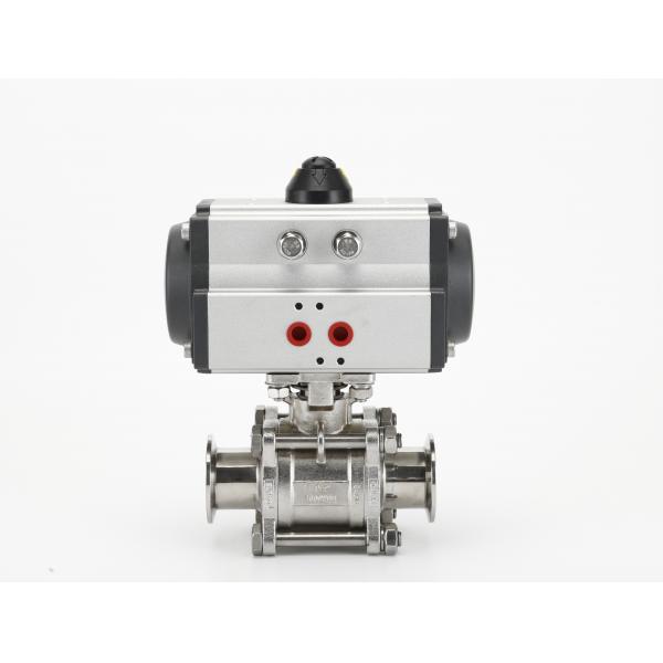 Quality Sanitary KF Vacuum Fittings Ball Valve Stainless Steel Pneumatic for sale