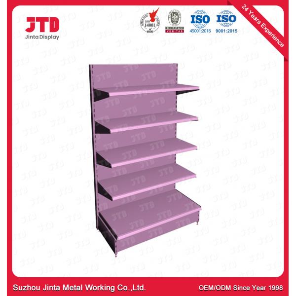 Quality Green Double Sided Gondola Shelving 500mm 1800mm Grocery Store for sale