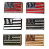 China Hot polyester customized colorful Embroidered Tactical USA Flag Patch factory