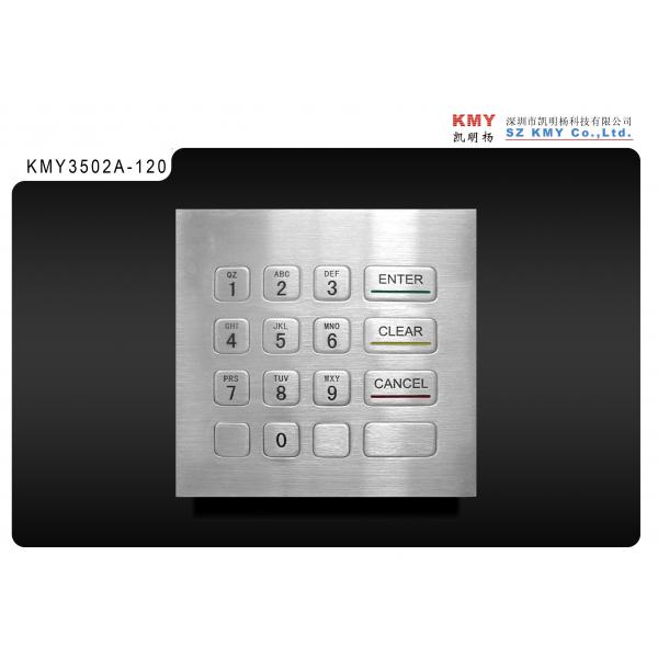 Quality Interactive Kiosk 0.5KG ATM Machine Keypad Vandal Proof Metal Numeric Keypad for sale