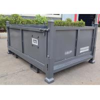 Quality Forklift Q235 Steel Stillage Cage Pallet Storage Bins Corrosion Protection for sale