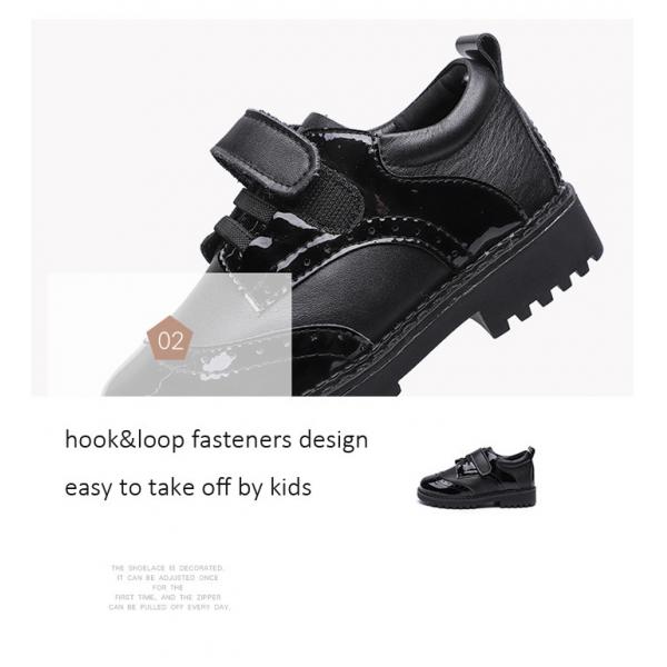 Quality School Uniform Soft Microfiber Toddler Dress Shoes for sale