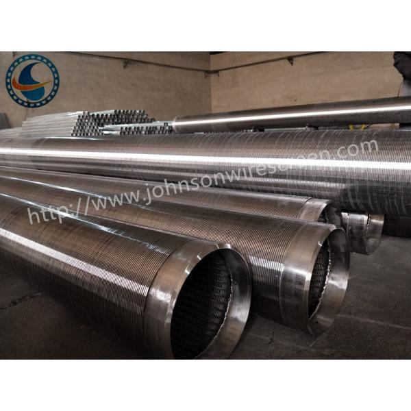 Quality Oil Gas Stainless Steel Water Well Screen Pipe , Johnson Wedge Wire Screens for sale