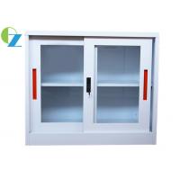 Quality Sliding Door Metal Office Cupboard Half Height With Lock H900*W900*D400mm for sale