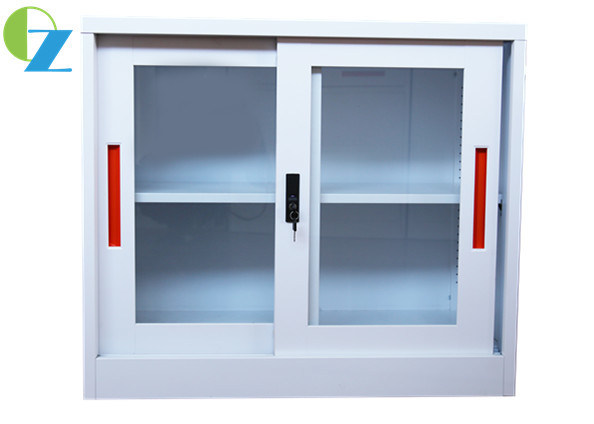 Quality Sliding Door Metal Office Cupboard Half Height With Lock H900*W900*D400mm for sale