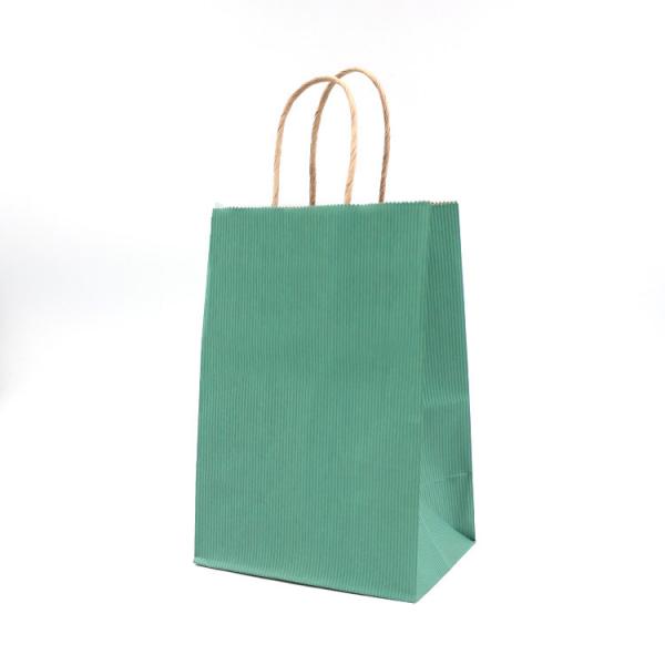 Quality Kraft Handle Paper T Shirt Bags CMYK Pantone Color Sustainable for sale
