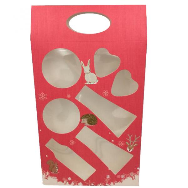 Quality Clear PVC Window Christmas Special Packing Boxes , Christmas Paper Box for sale