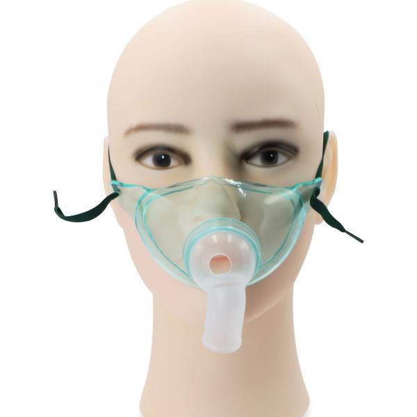 Quality Plastic PVC Disposable Tracheostomy Oxygen Mask 3 years Warranty for sale