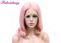 China Pink Color Grade 10A Lace Front Wig factory