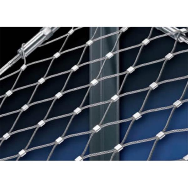 Quality Anti - Corrosive SS316 Wire Rope Mesh Fence / Wire Cable Mesh High Strength for sale