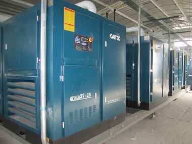 Quality Shockproof large Silent Screw electric air compressor PLC controlled 90kW for sale