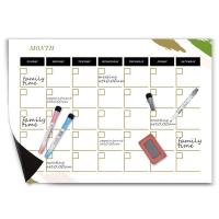 Quality Fridge Magnetic Calendar Planner Family Monthly Planner Whiteboard for sale