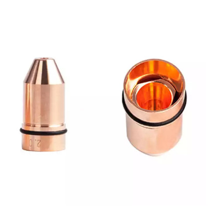 Quality Double Layer Precitec Nozzle Height 22mm Fiber Laser Nozzle Bullet for sale