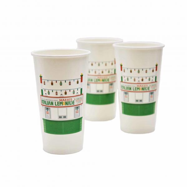 Quality 22OZ Eco Friendly Kraft Compostable Disposable Cups for sale