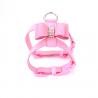 China Bowknot Soft Dog Vest Dog Collars And Leashes With Rhinestone Easy To Use factory