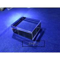 Quality Hexahedron Sapphire Parts Optical Light Guide Block Lens For Laser Cosmetic for sale