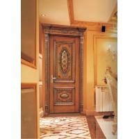 China Customized Single Open Door Retro Style Interior Solid Wood Door ISO9001 Approved factory