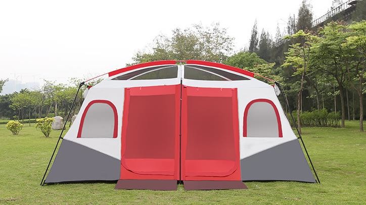 Flame Retardant Heavy Duty Cabin Camping Tents Pu Coated For