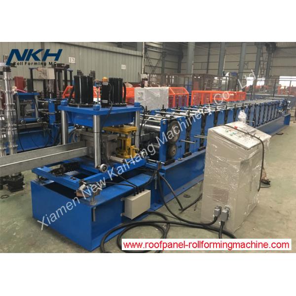 Quality Galvanized Sheets Purlin Roll Forming Machine With Post Punching / Cutting for sale