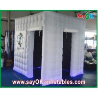 China Wedding Photo Booth Hire White Inflatable Photo Booth Enclosure Led Lights For Wedding Party factory