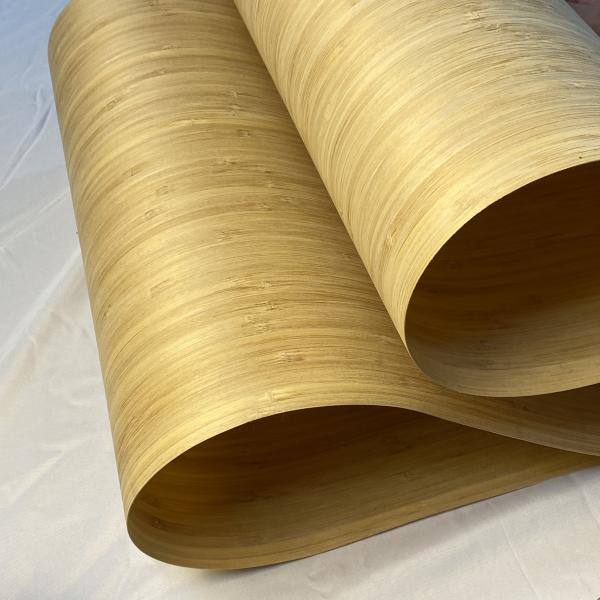 Quality Timber Flooring Bamboo Wood Veneer Harmless Practical Unfinished for sale