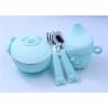 China Ecofriendly Silicone Baby Products , Silicone Baby Bowl With Spoon Fork factory