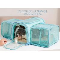 China Expandable Cat Dog Soft-Sided Pet Travel Carrier Bag With Removable Fleece Pad And Pockets factory