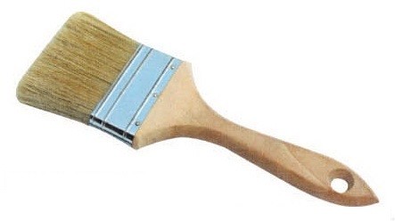 Quality White Polyester Bristle Brush 3 Inch Chip Brush Natural Wood Handle for sale