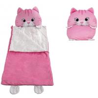 China Pink Kids Character Sleeping Bag Includes Carrying Bag For Travel factory