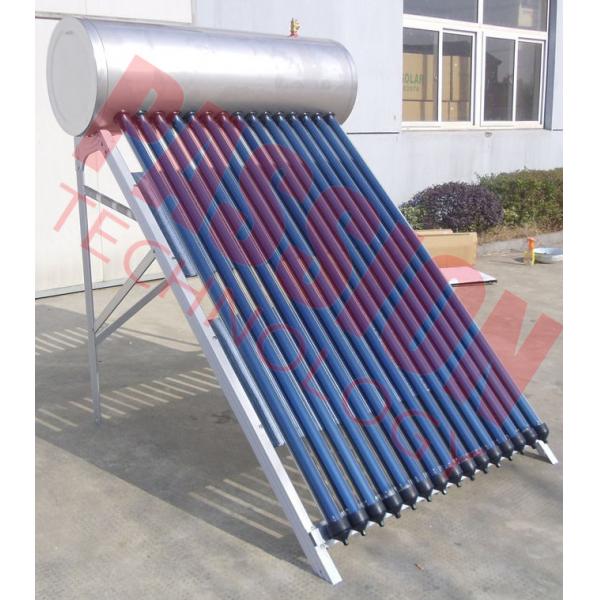 Quality Stainless Steel Anti Freezing Heat Pipe Solar Water Heater With Intelligent Controller for sale