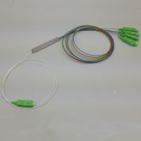 Quality Fiber Optic PLC Splitter/Coupler 1×4 SC/APC Connector with mini tube for sale