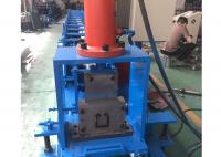 China Post Cutting Shutter Door Rail Roll Forming Machine , C Profile Rail Forming Machine With 12 Months factory