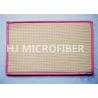 China Small Pink100% Polyester Microfiber Door Mat For Outdoor / Indoor Anti-Slip Backing factory