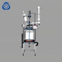 Quality Transparent Lab Glass Reactor , Jacketed Glass Reactor Explosion Proof High for sale