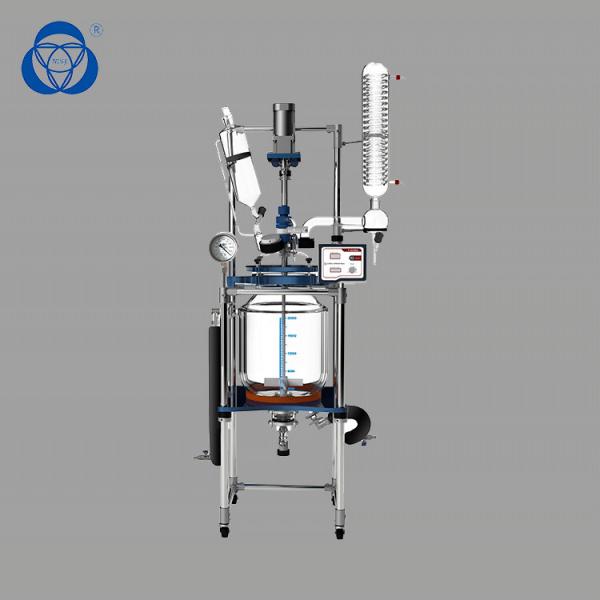 Quality Transparent Lab Glass Reactor , Jacketed Glass Reactor Explosion Proof High Safety for sale