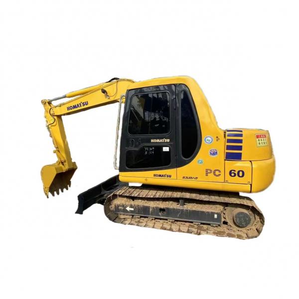 Quality PC60 Used Komatsu Excavator 7030mm Height 3900mm Depth Crawler Mounted Excavator for sale