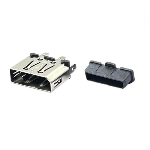 Quality Micro USB LCP DP Socket Connector 180 Degree SMT DIP Solder Plating 15u