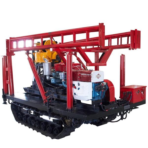 Quality Sinovo Crawler portable water well and Core Drilling Rig XY-1A Depth 180m for sale