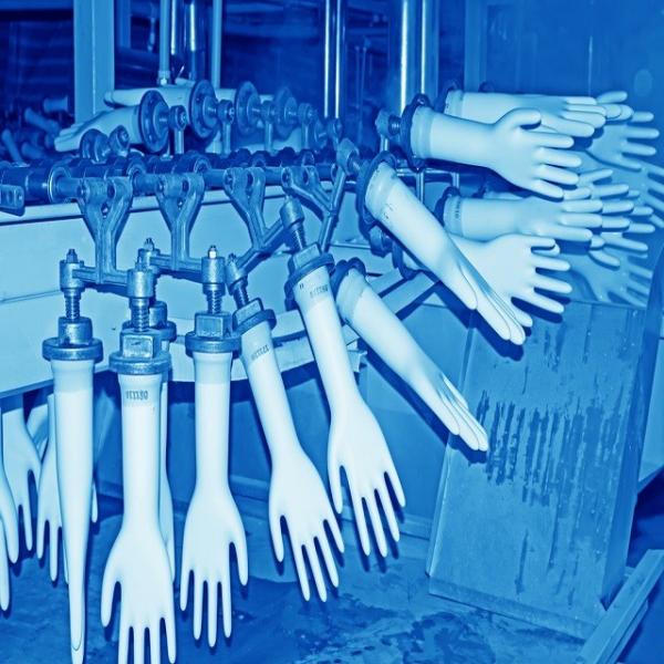 Quality Fully Automatic Latex Gloves Production Line 380V CE for sale