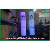 China Purple / Blue Color Changing LED Inflatable Pillar For Outdoor Show factory