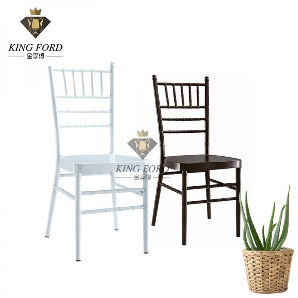 Quality Aluminum Frame White Washed Natural Chiavari Chair For Hotel Banquet Restaurant for sale