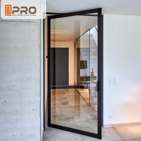Quality Internal Aluminum Pivot Sliding Door With Double Glazed Glass Wind Load for sale