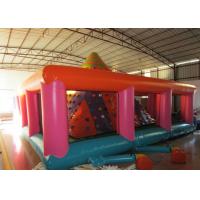 China Colourful Iceberg Floating Climbing Wall , Commercial Inflatable Rock Climbing Wall PVC inflatable climbing wall games factory