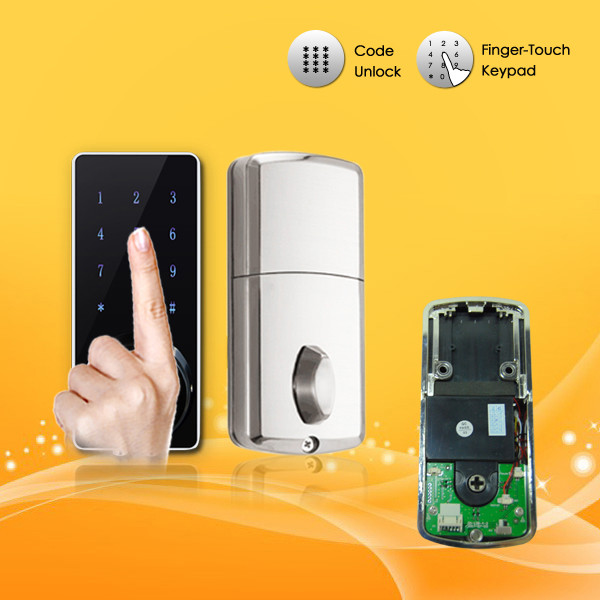 Quality Fashion Design Password Door Lock High Security APP / Mechanical Key Control for sale